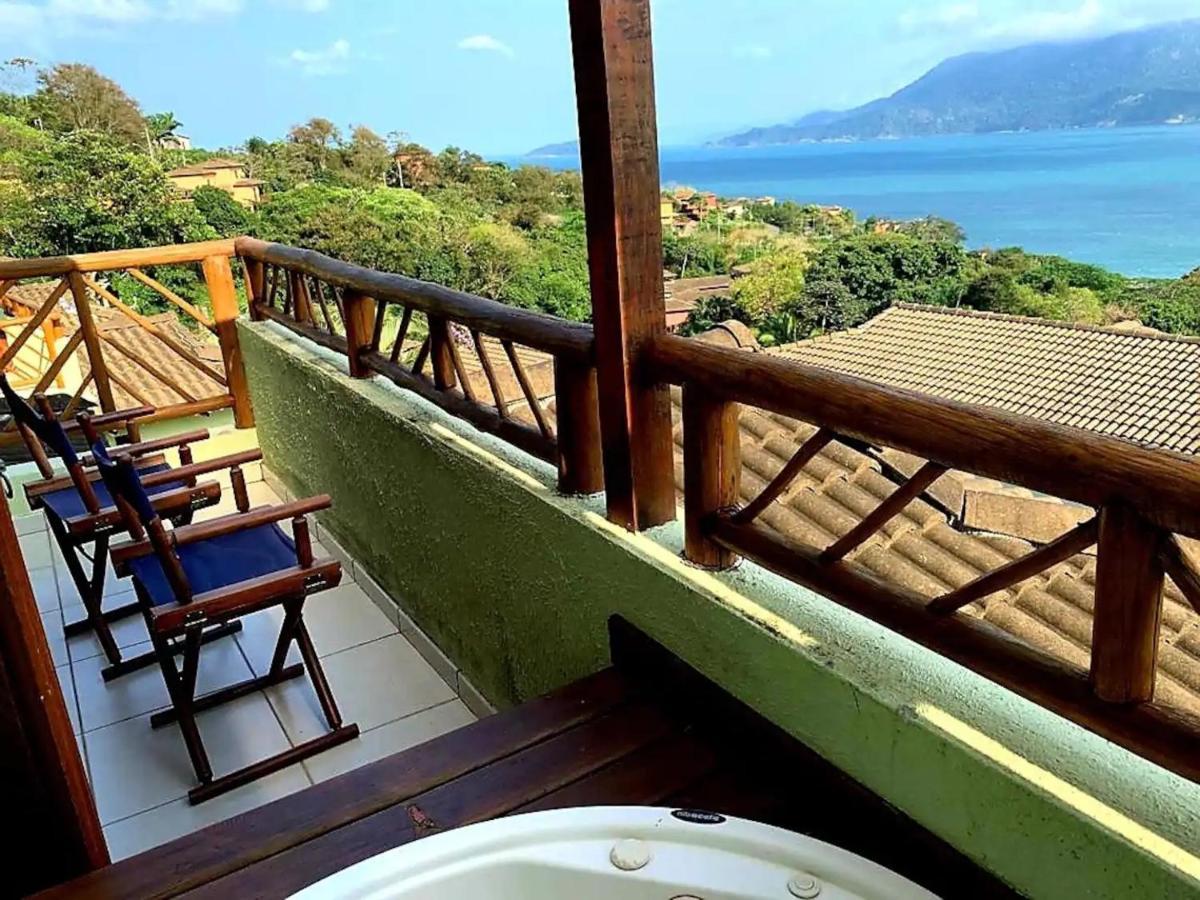 Bangalô duplex, vista para o mar, Yacamim, Praia do Curral, Ilhabela Extérieur photo