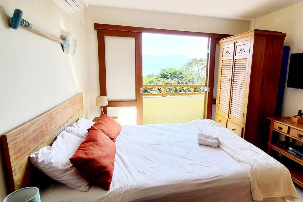 Bangalô duplex, vista para o mar, Yacamim, Praia do Curral, Ilhabela Extérieur photo